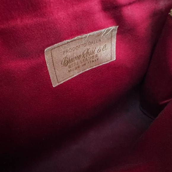 Vintage Leather Crossbody / Belt Bag – Bruno Rossi (Italy) 7.5 x 5 inch - Picture 5 of 10